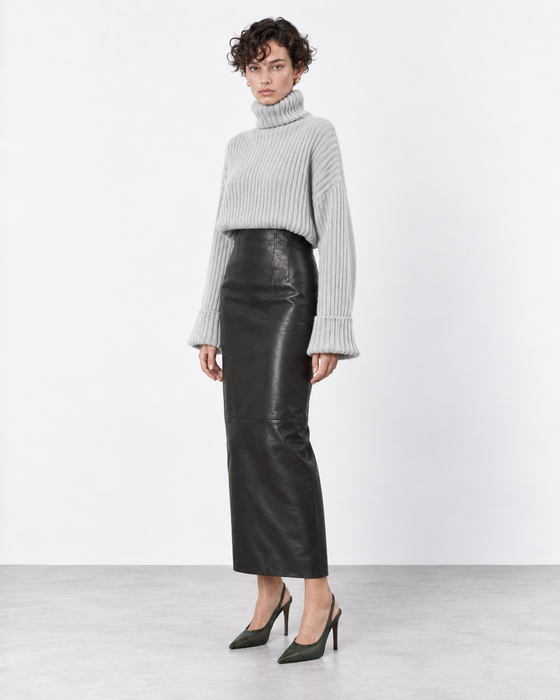 LUCIA LEATHER SKIRT view 3