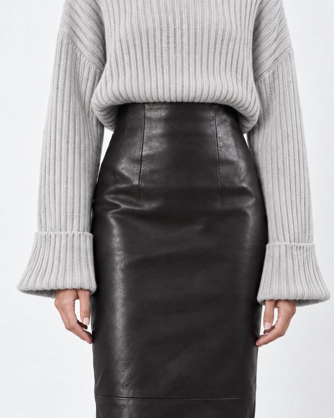 LUCIA LEATHER SKIRT view 6