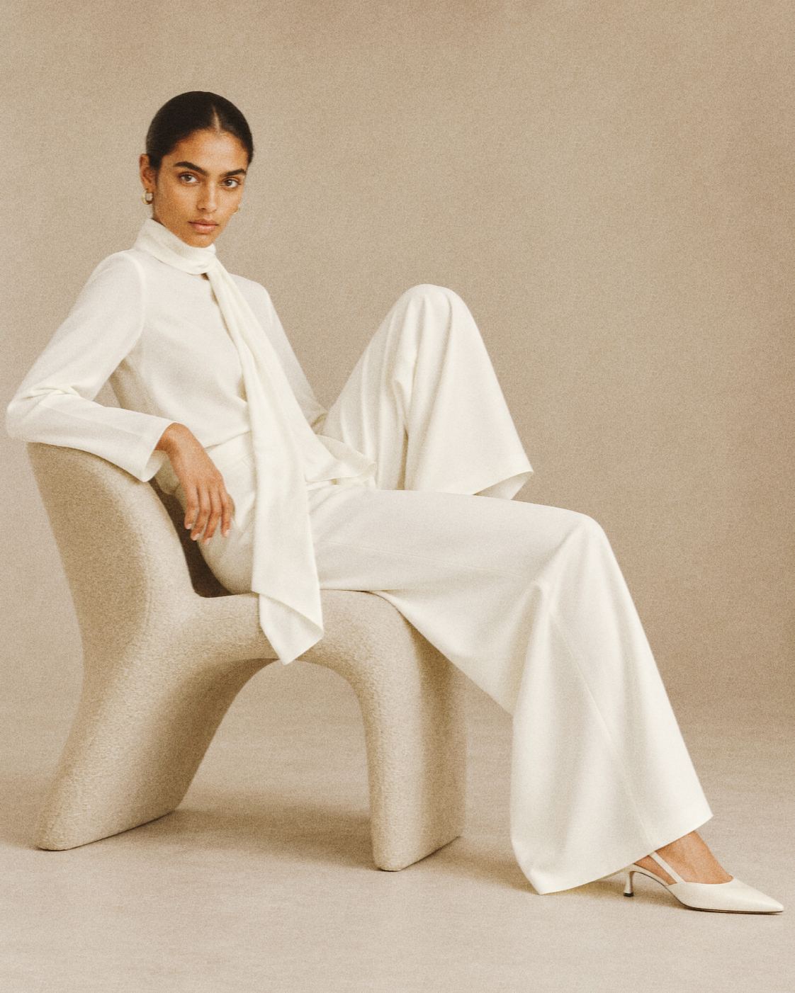 LAYLA SILK TROUSERS view 1