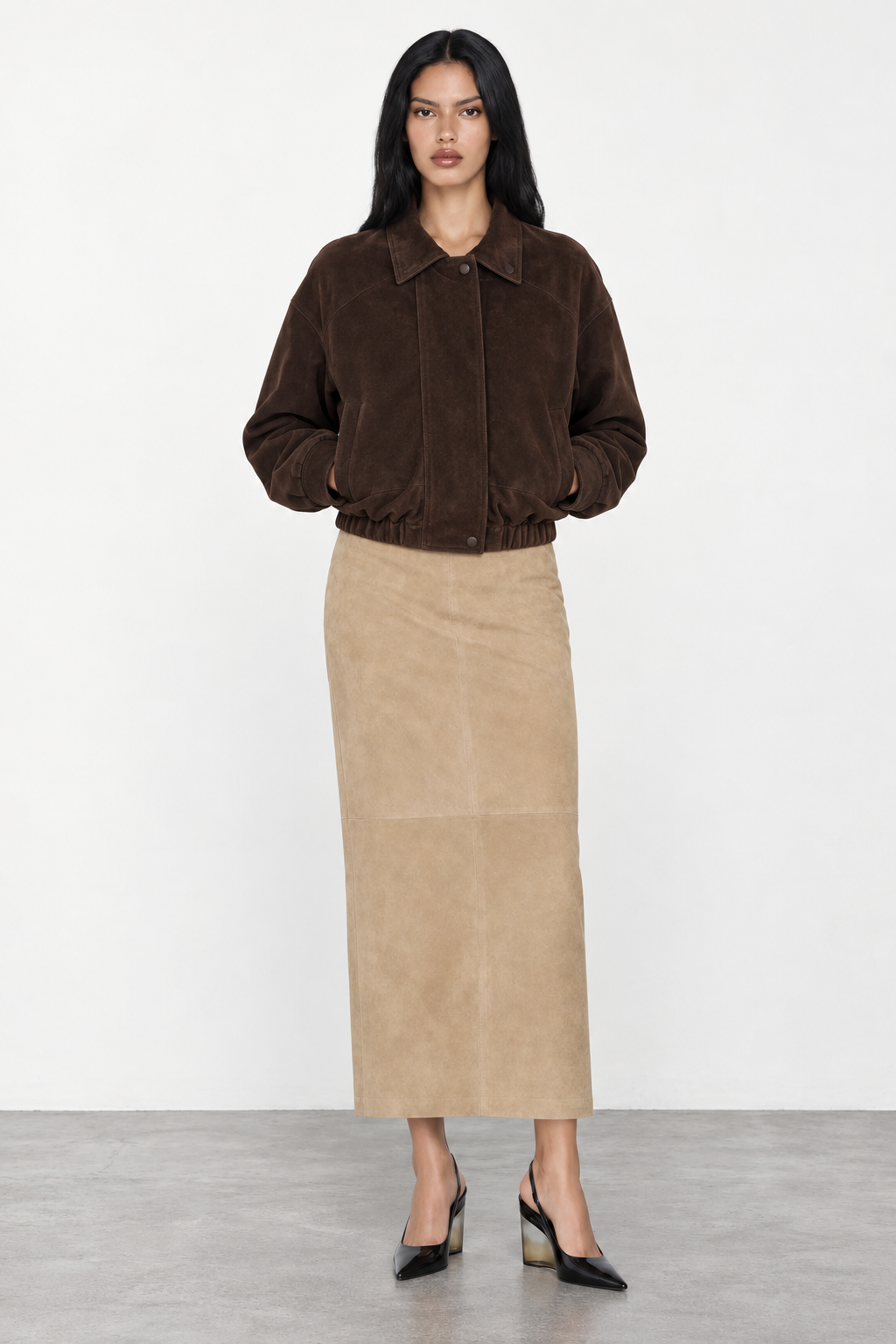 INES SUEDE JACKET view 2
